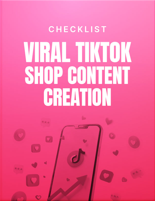 Viral TikTok Shop Content Creation - Check sheet
