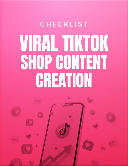 Viral TikTok Shop Content Creation - Check sheet