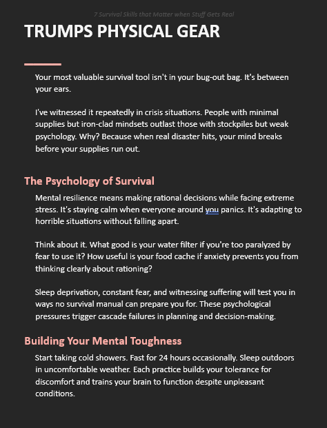 7 Survival Skills that Matter when Stuff Gets Real - Listicle