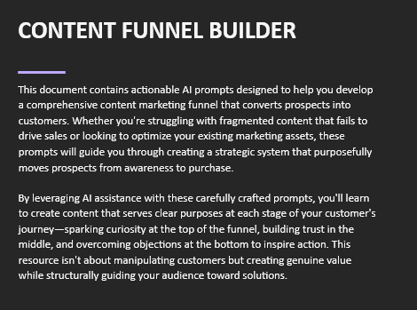Content Funnel Builder - Prompts