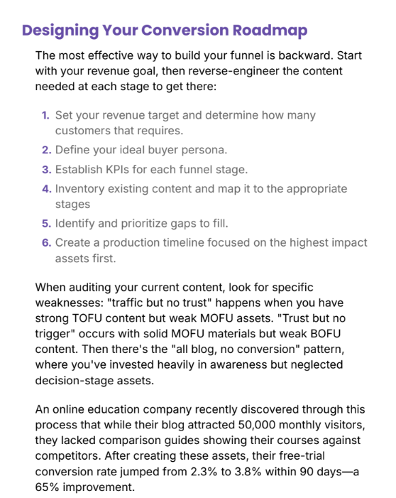 Converting Content Funnel - eBook