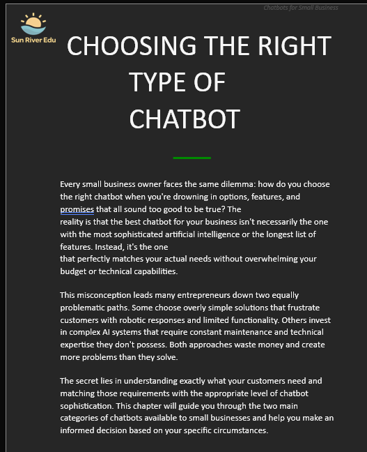 Chatbots for Small Businesses