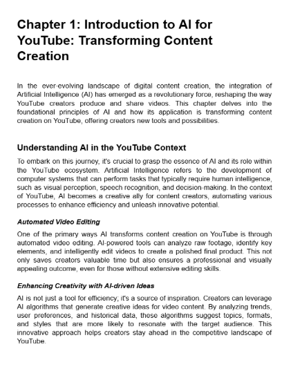 AI YouTube Masterclass & Checklist