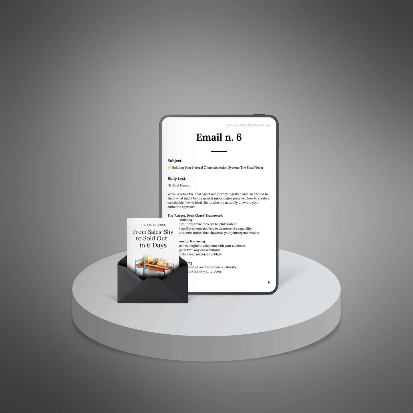 From Sales-Shy to Sold Out in 6 Days - Mini-Course