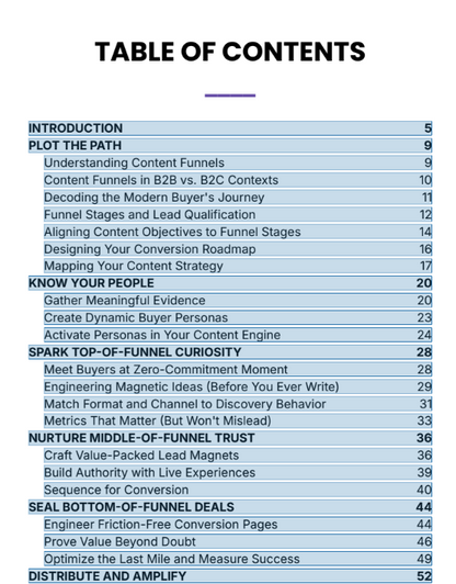 Converting Content Funnel - eBook