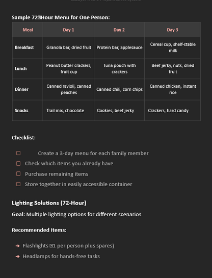 3-Layer Home Preparedness System - Guide