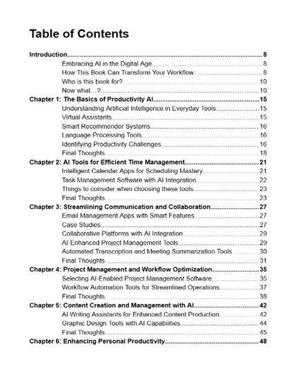 AI for Productivity - Book