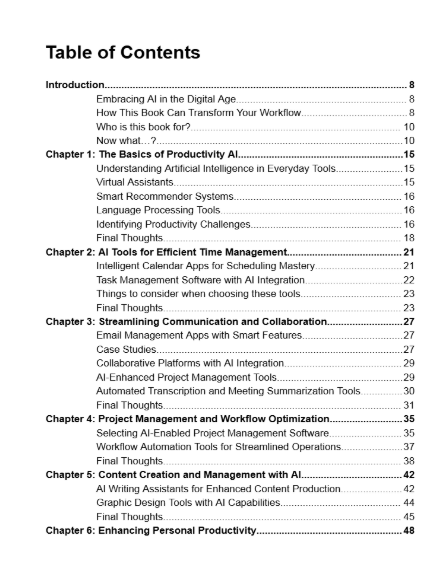 AI for Productivity - Book