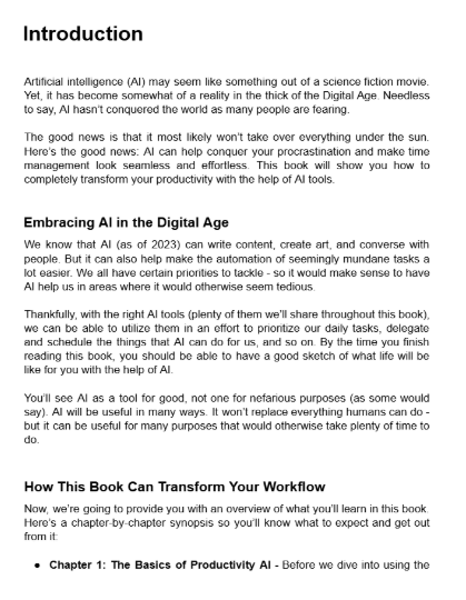 AI for Productivity - Book