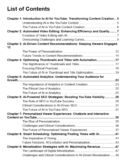 AI YouTube Masterclass & Checklist